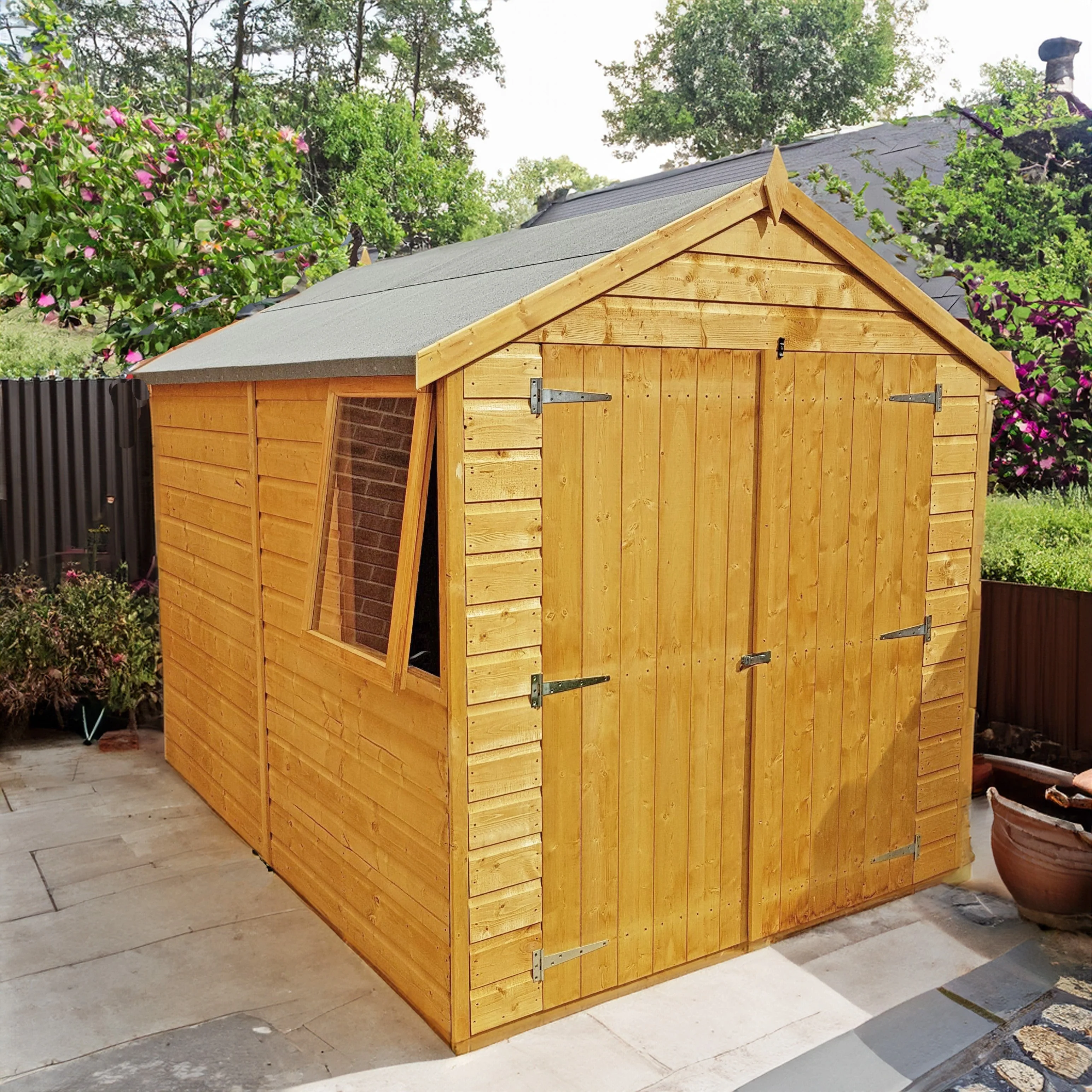 Warwick 5' 9" x 7' 10" Apex Shed - Premium Dip Treated Shiplap - Image 5
