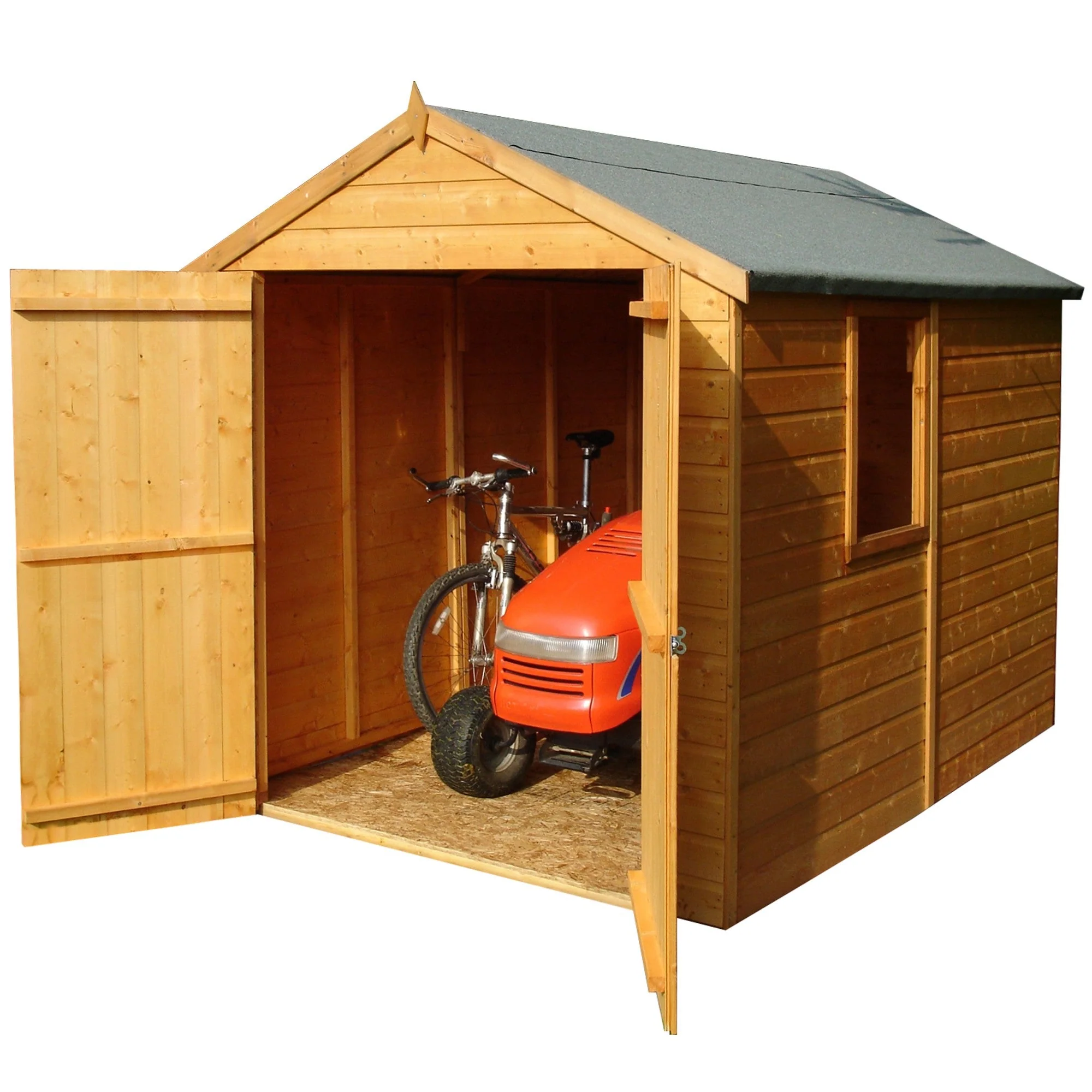 Warwick 5' 9" x 7' 10" Apex Shed - Premium Dip Treated Shiplap - Image 6