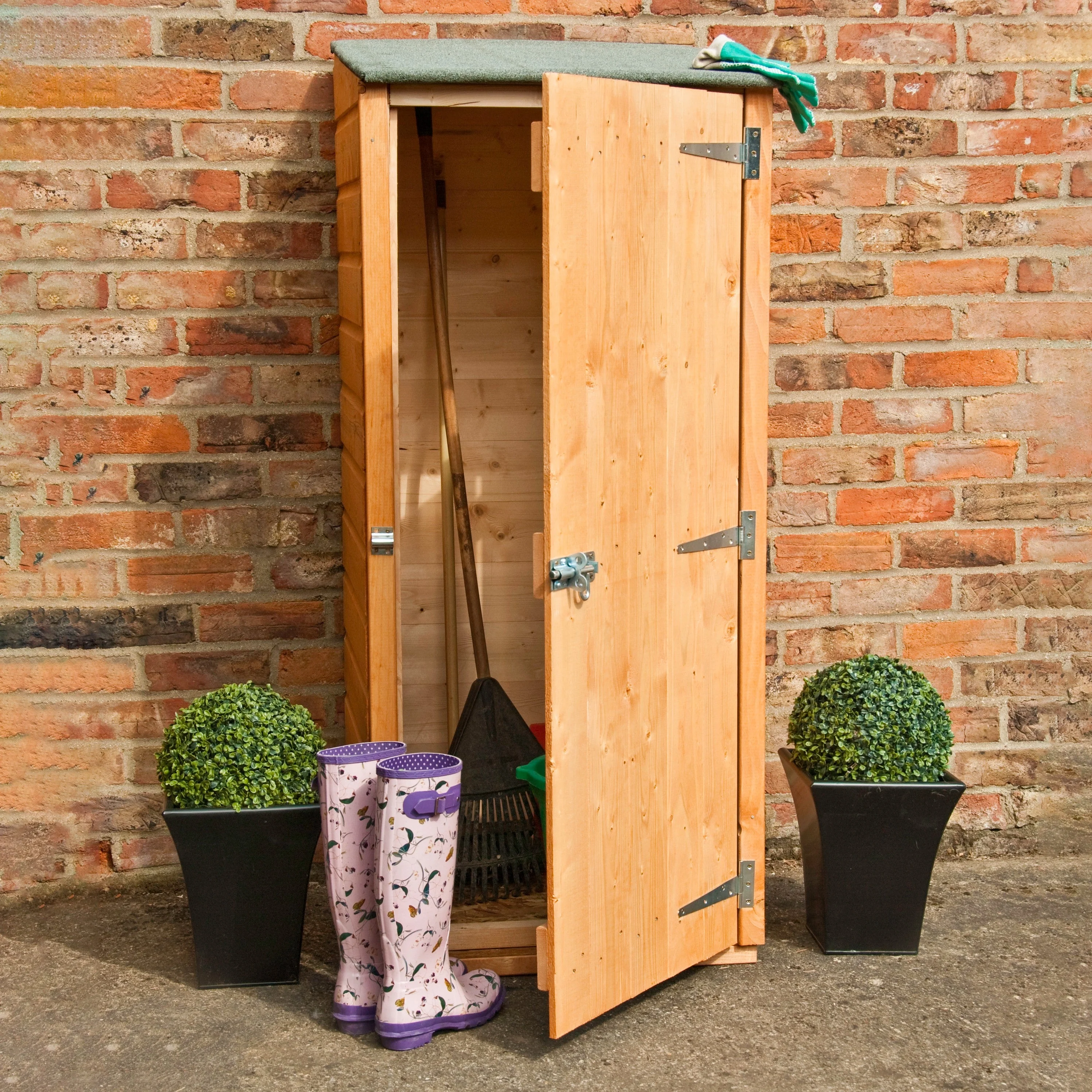 Shire Wentworth 2' x 1' 11" Pent Garden Store - Premium Dip Treated Shiplap - Image 5