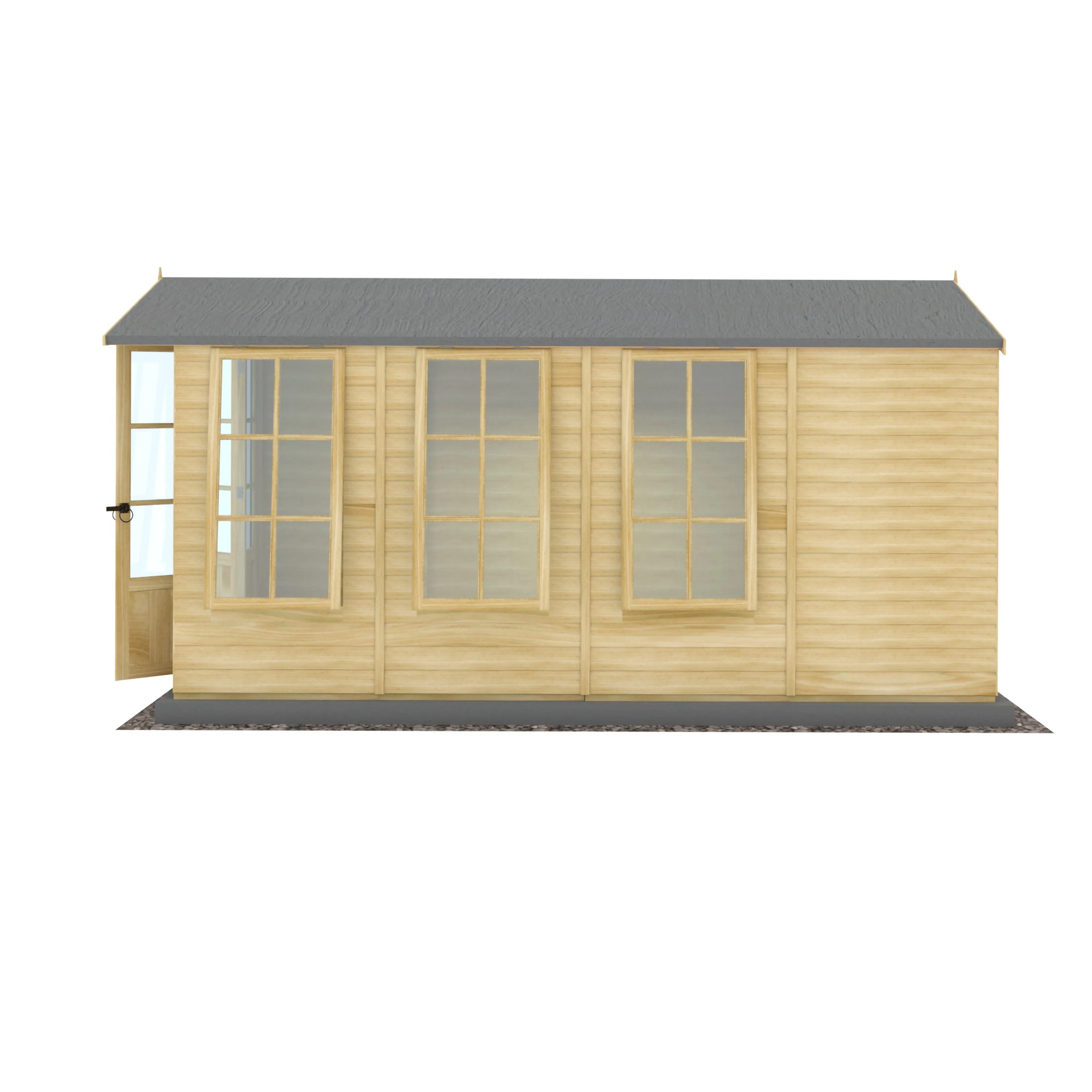 Westminister 12' 9" x 6' 8" Apex Summerhouse - Premium 12mm Cladding Shiplap - Image 6