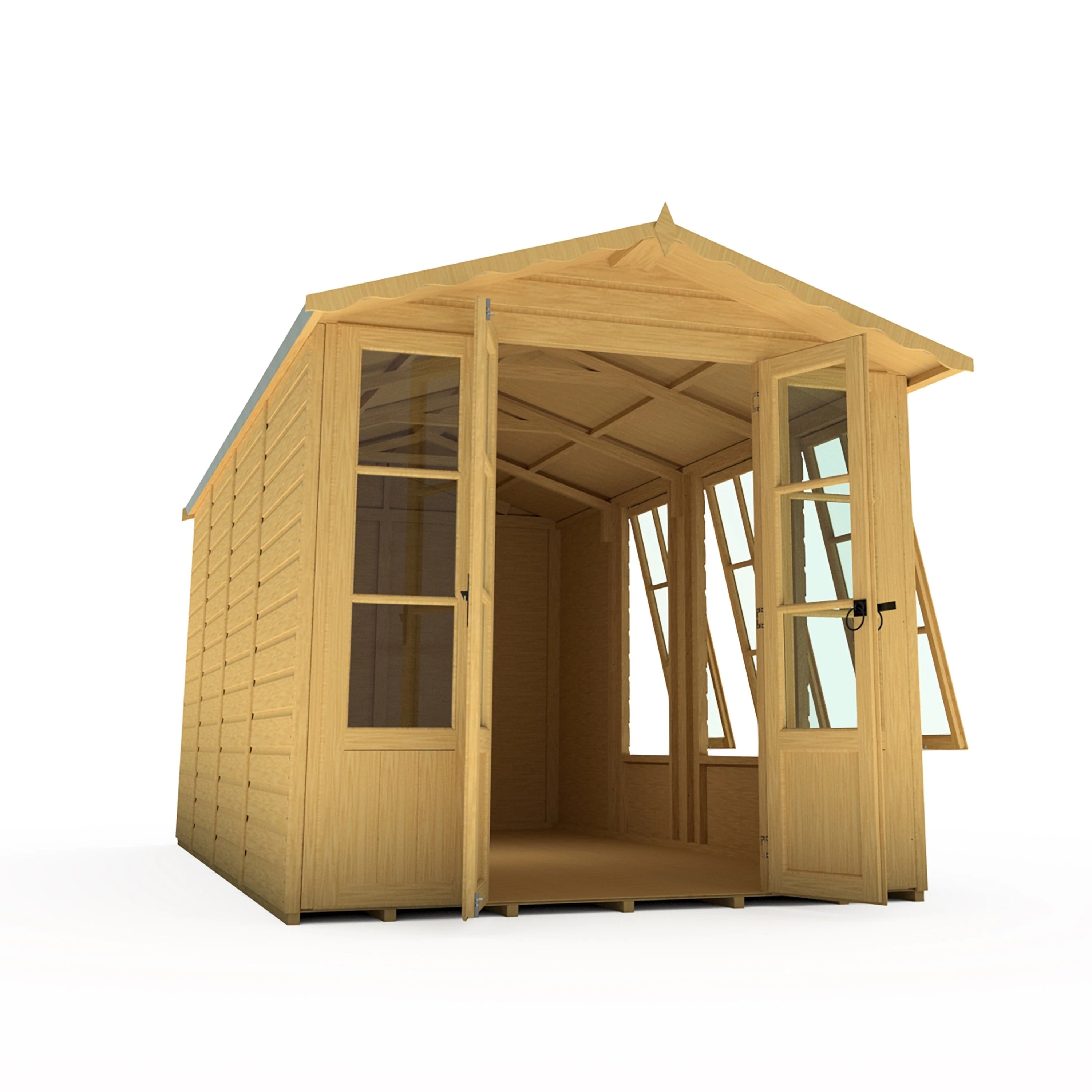 Westminister 12' 9" x 6' 8" Apex Summerhouse - Premium 12mm Cladding Shiplap - Image 9