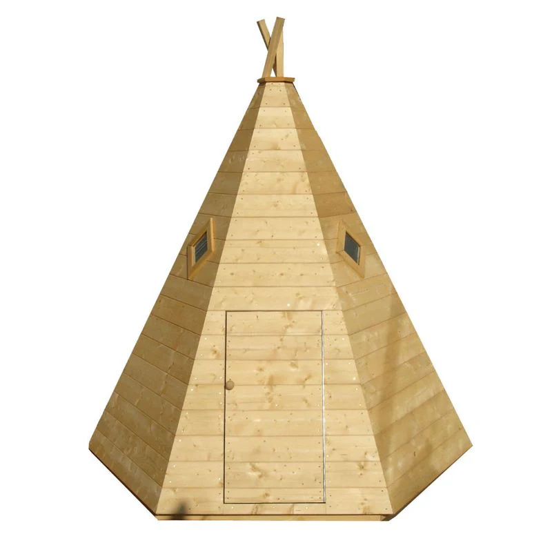 Shire Wigwam 6' 11" x 6' Wigwam Children's Playhouse - Premium Dip Treated Shiplap - Image 2
