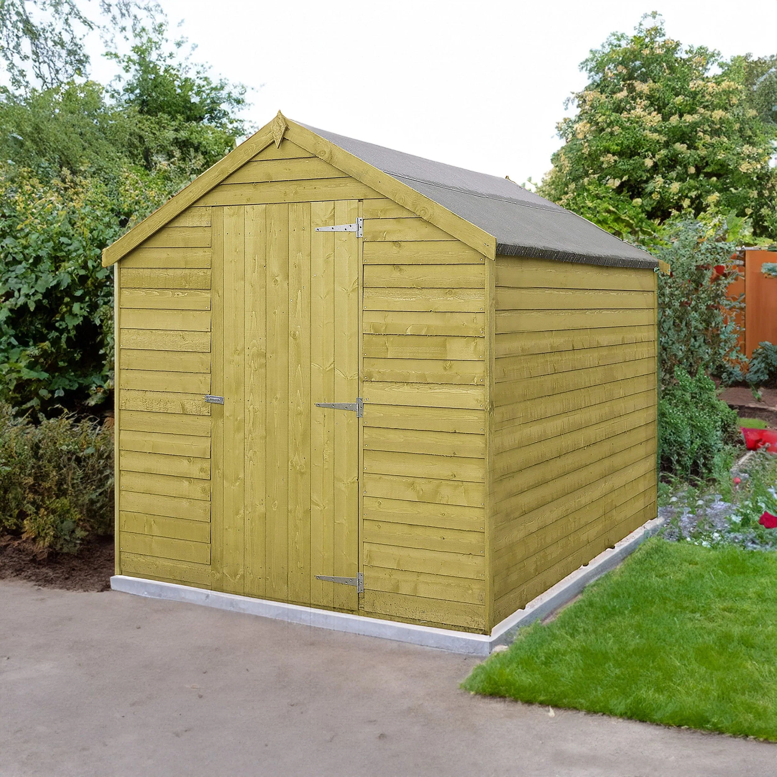Wiltshire 5' 1" x 6' 8" Apex Shed - Premium Pressure Treated Overlap - Image 3