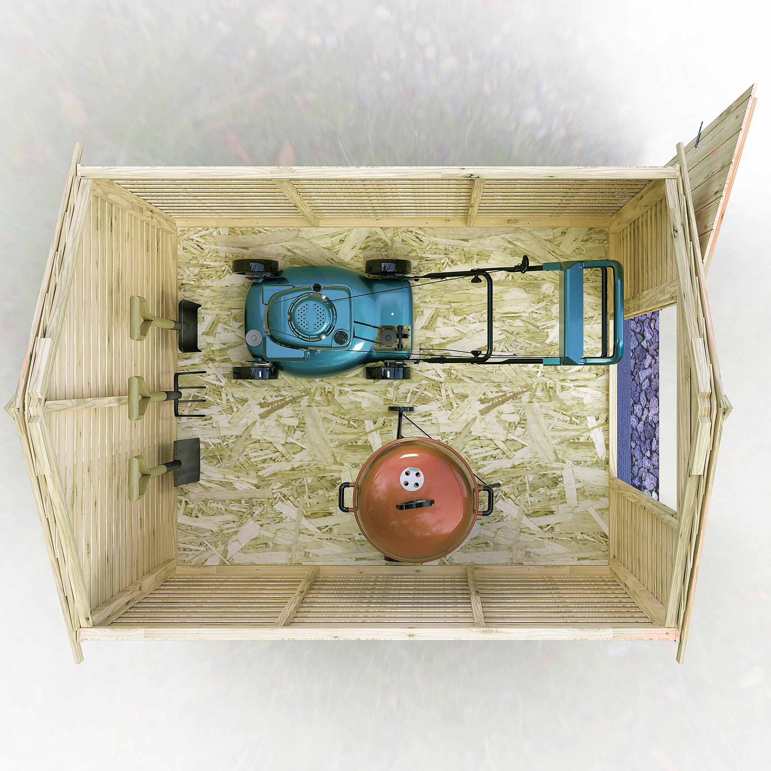 Wiltshire 5' 1" x 6' 8" Apex Shed - Premium Pressure Treated Overlap - Image 4