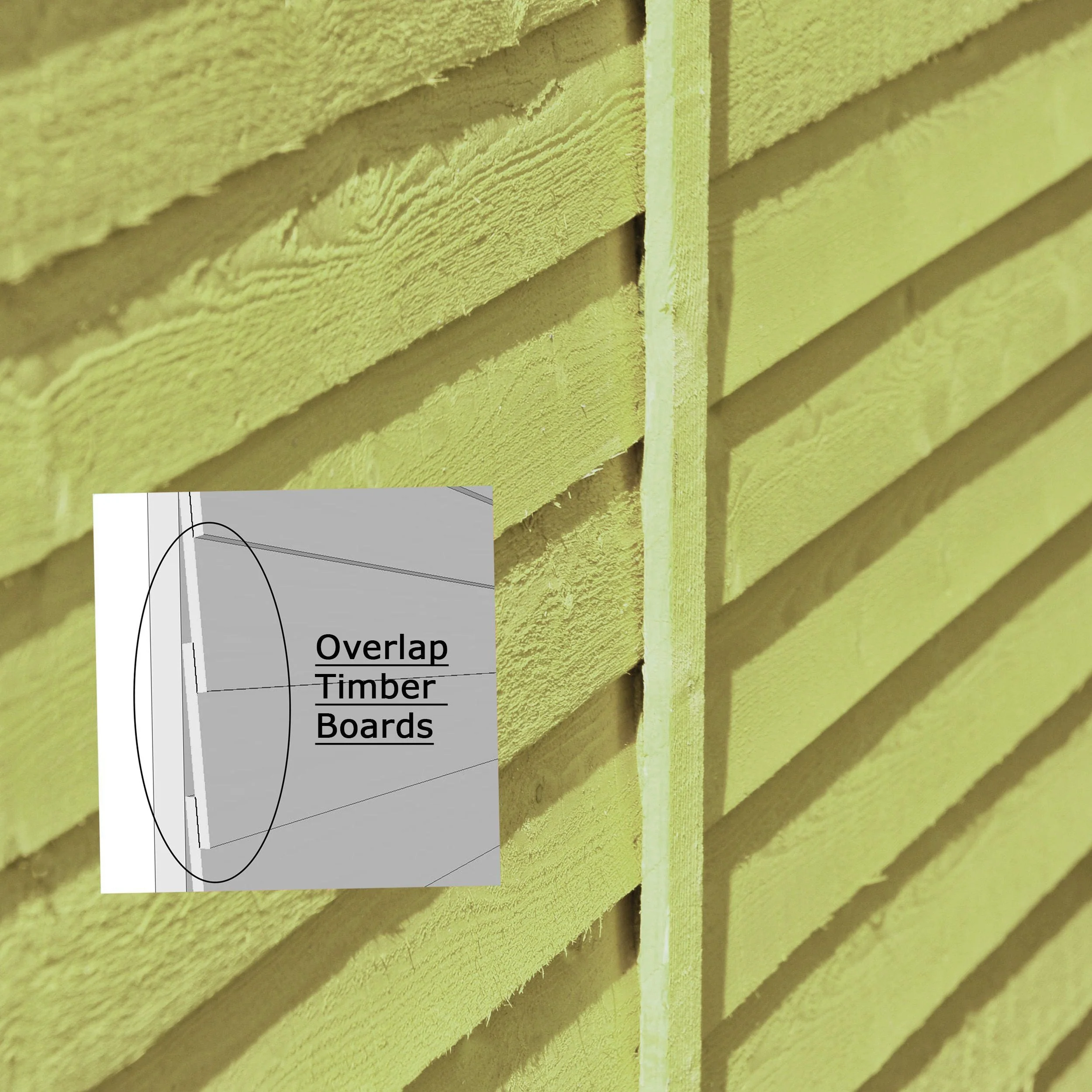 Wiltshire 5' 1" x 6' 8" Apex Shed - Premium Pressure Treated Overlap - Image 8