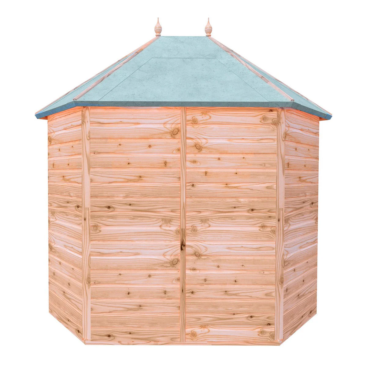 Shire Windermere 5' 10" x 8' 6" Hexagonal Hip Summerhouse - Premium Dip Treated Shiplap - Image 7
