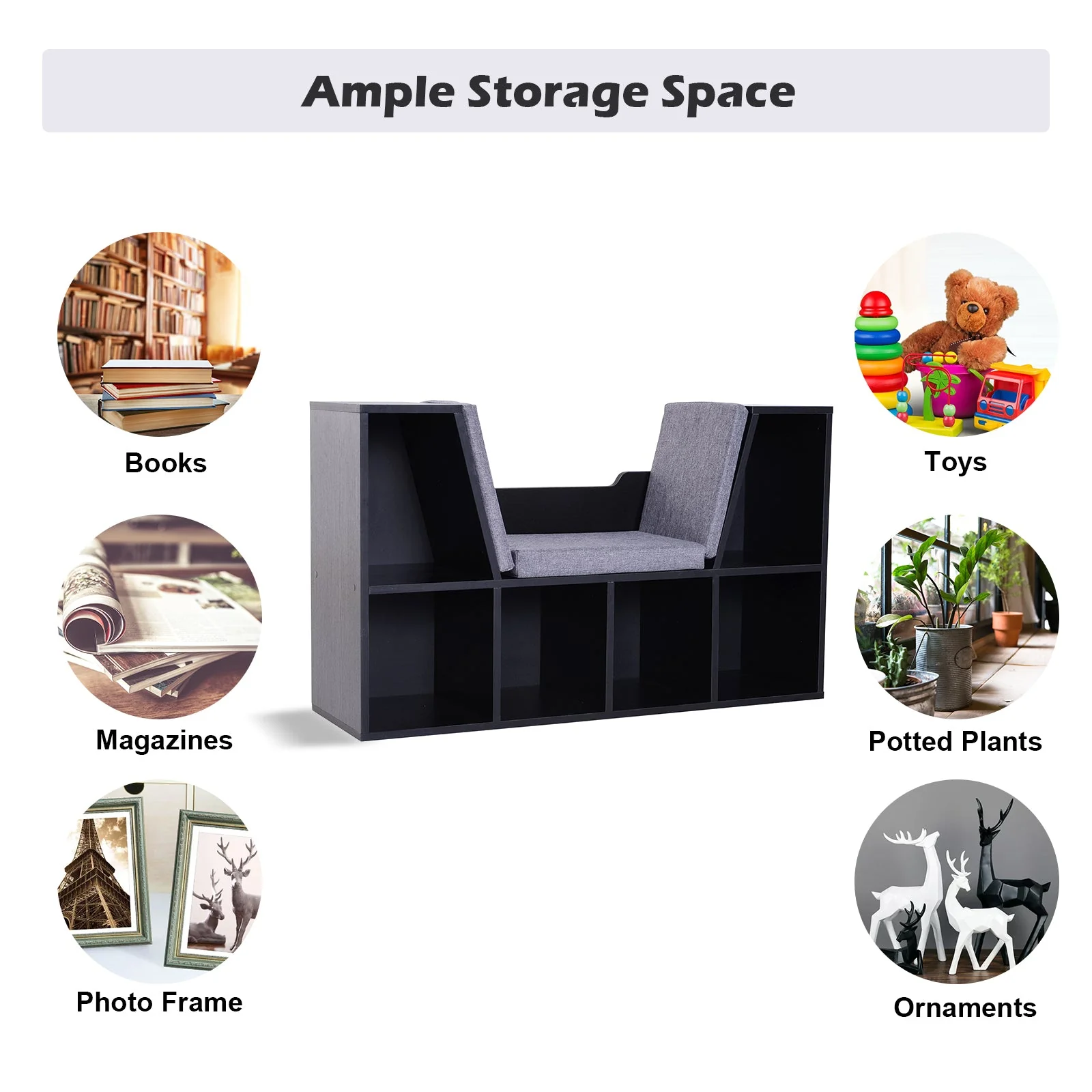 Six-Compartment Bookcase - Image 4