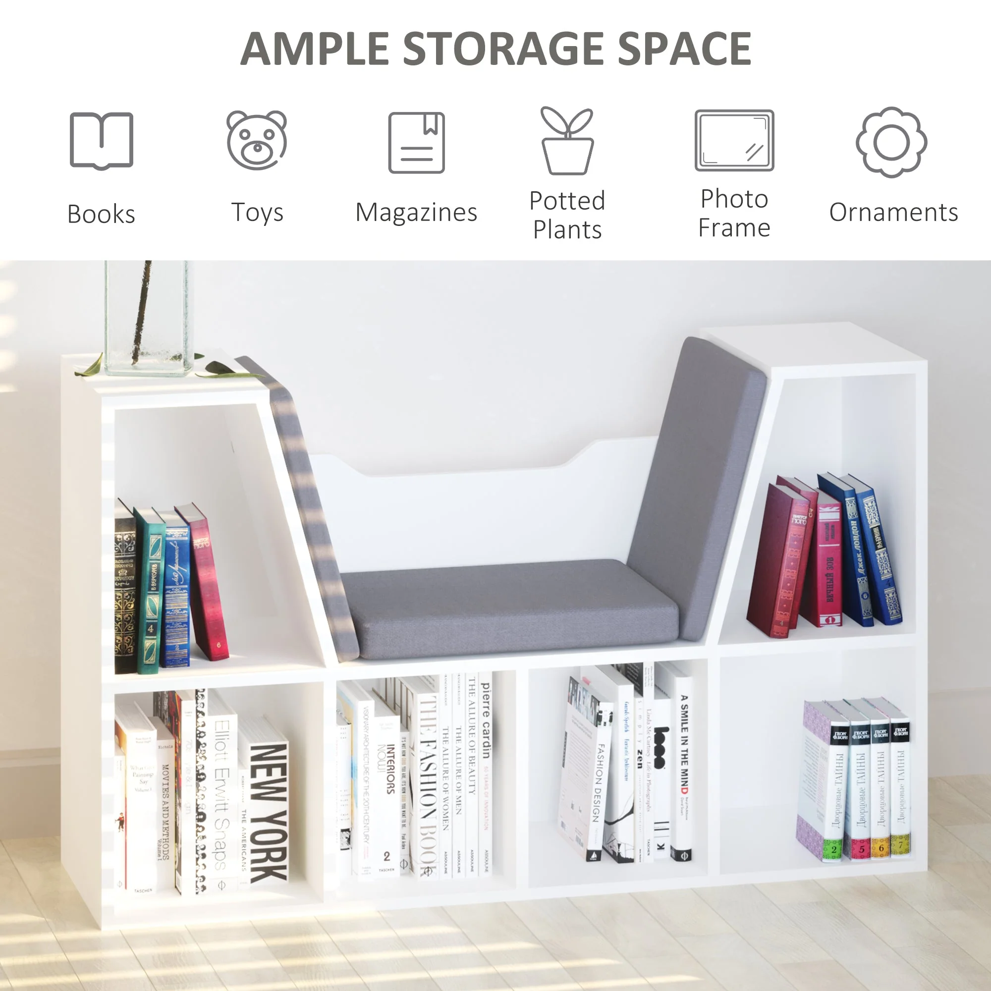Six-Compartment Bookcase - Image 5