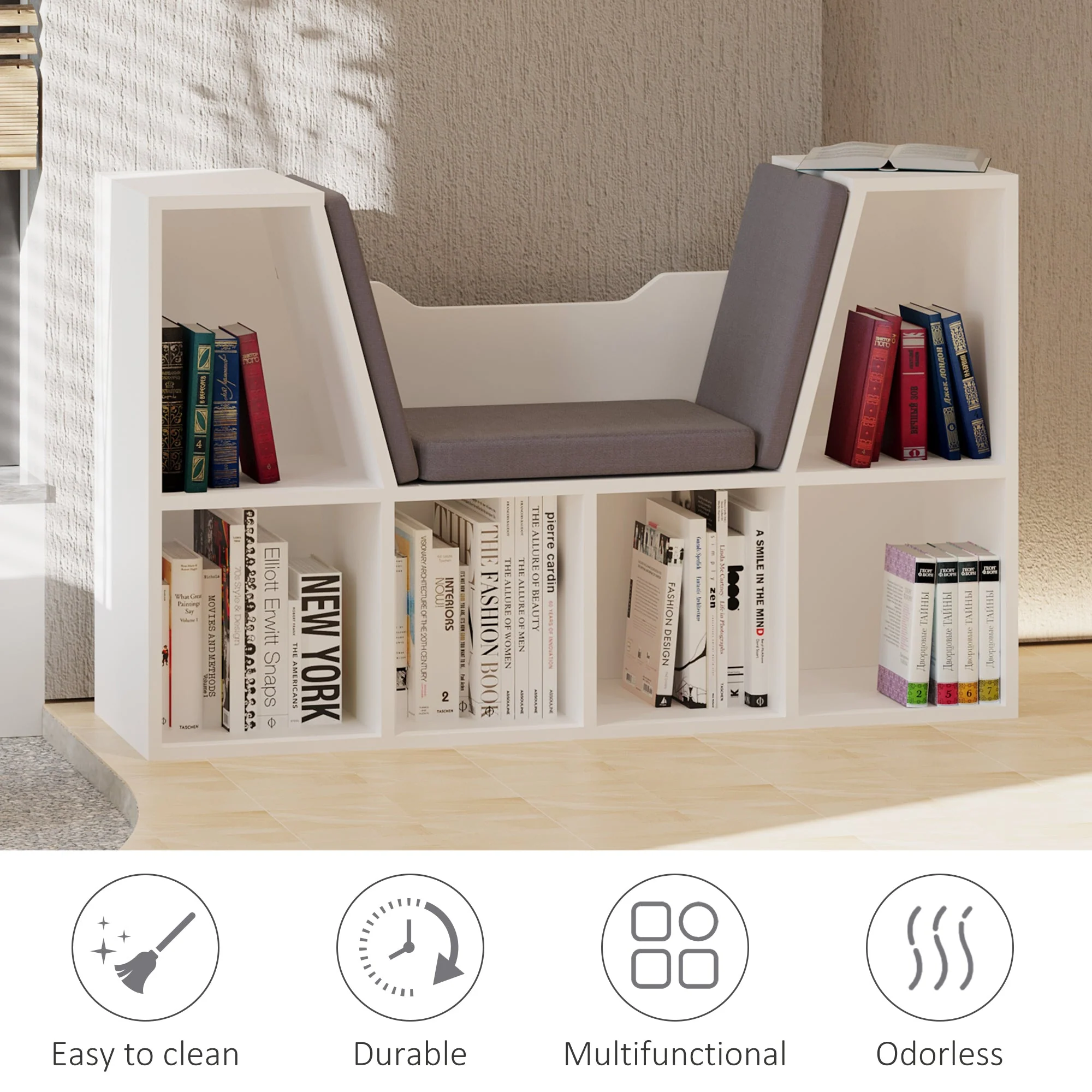Six-Compartment Bookcase - Image 6