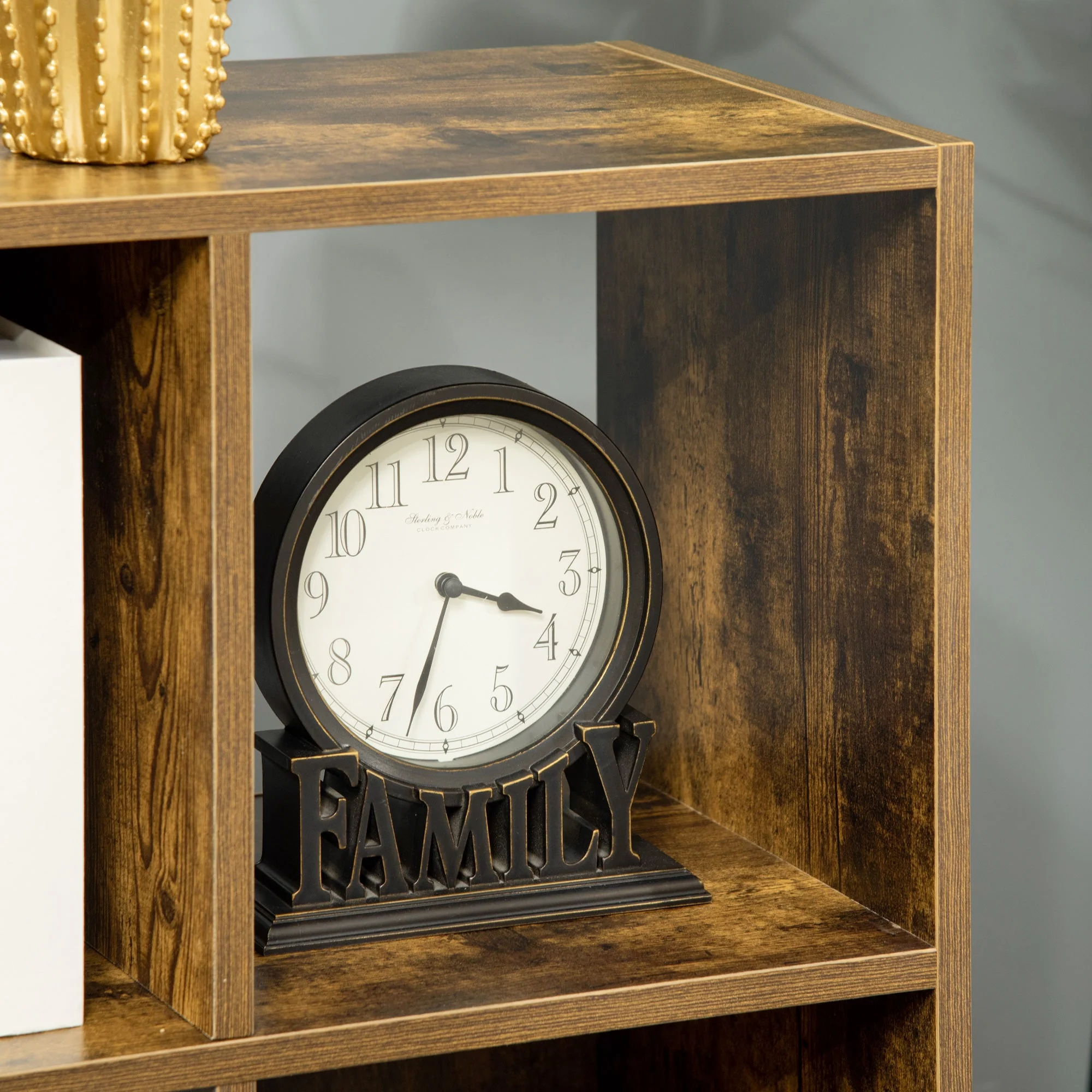 Six-Cube Rustic Industrial Style Shelving Unit - Image 8