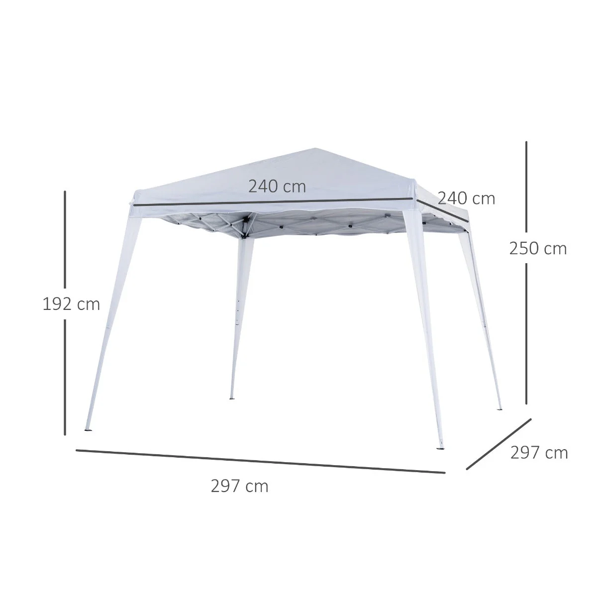 Slant Leg Pop Up Gazebo with Carry Bag - Image 3