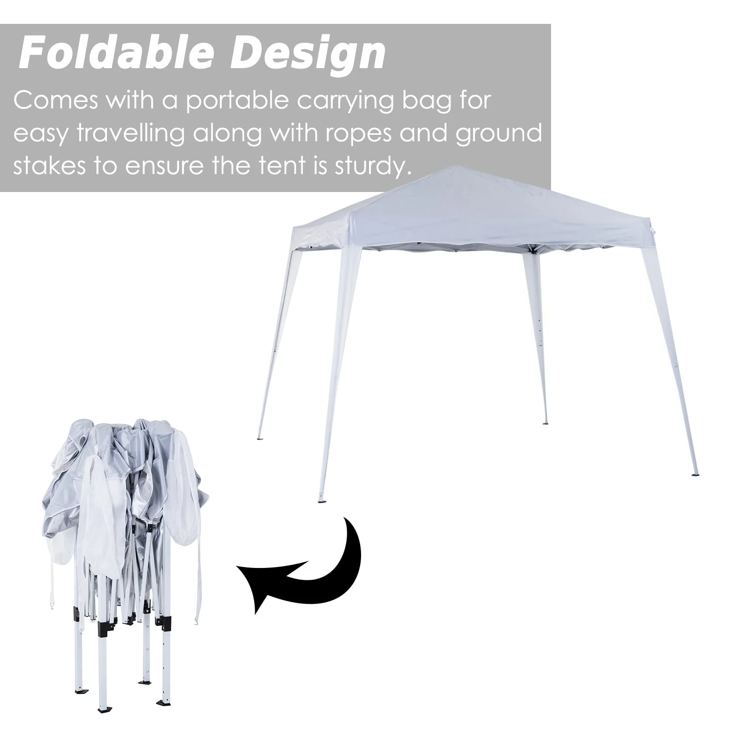 Slant Leg Pop Up Gazebo with Carry Bag - Image 5