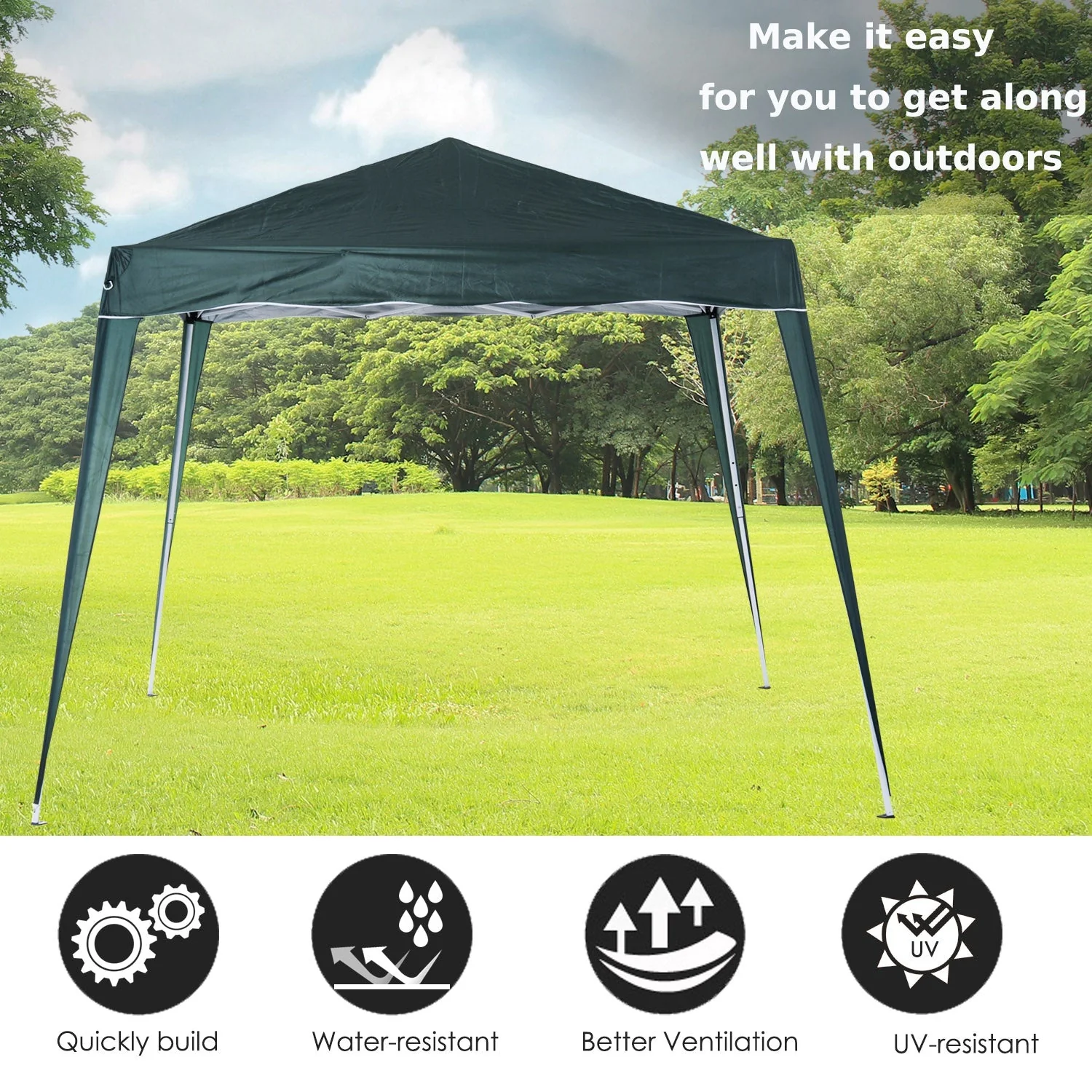 Slant Leg Pop Up Gazebo with Carry Bag - Image 4