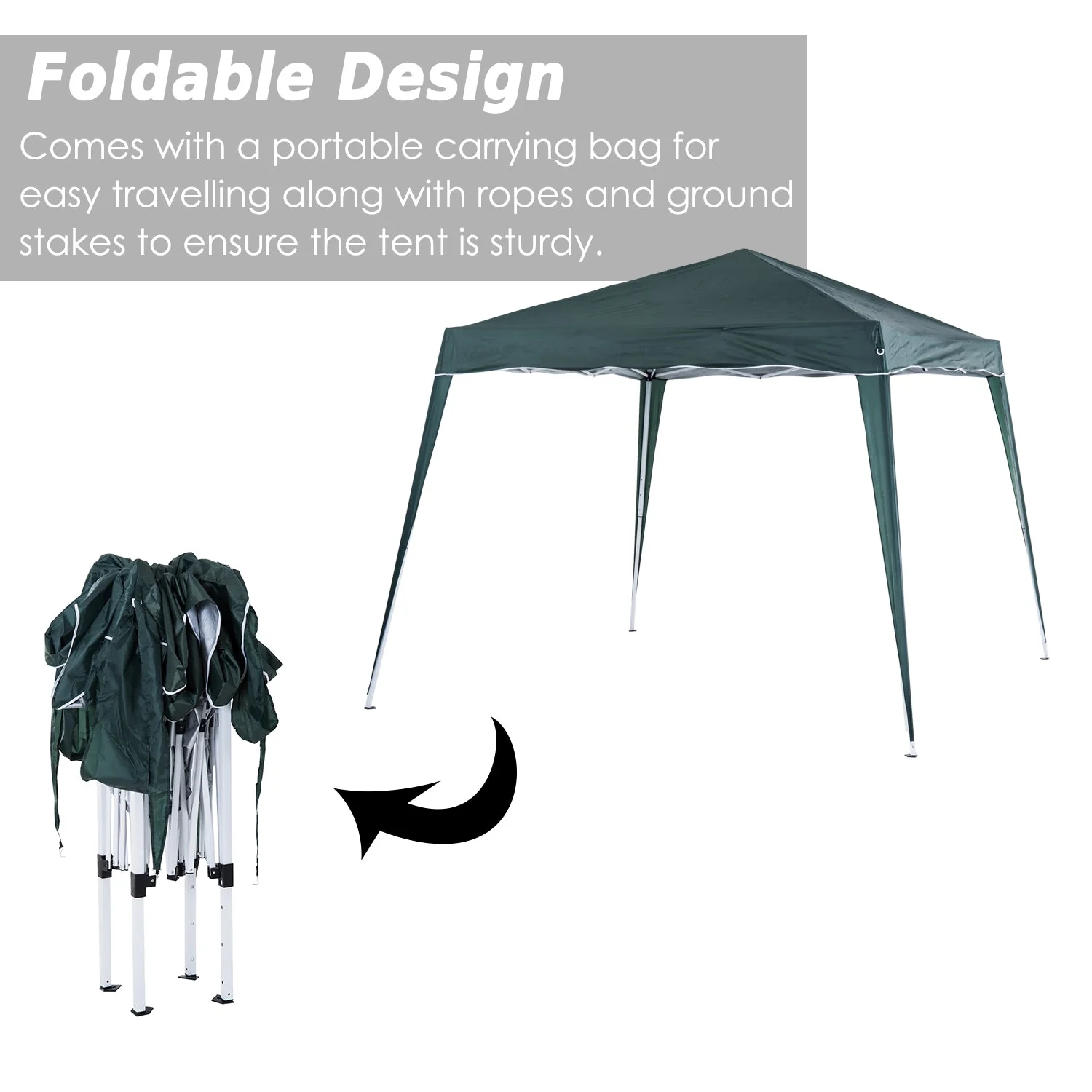 Slant Leg Pop Up Gazebo with Carry Bag - Image 5