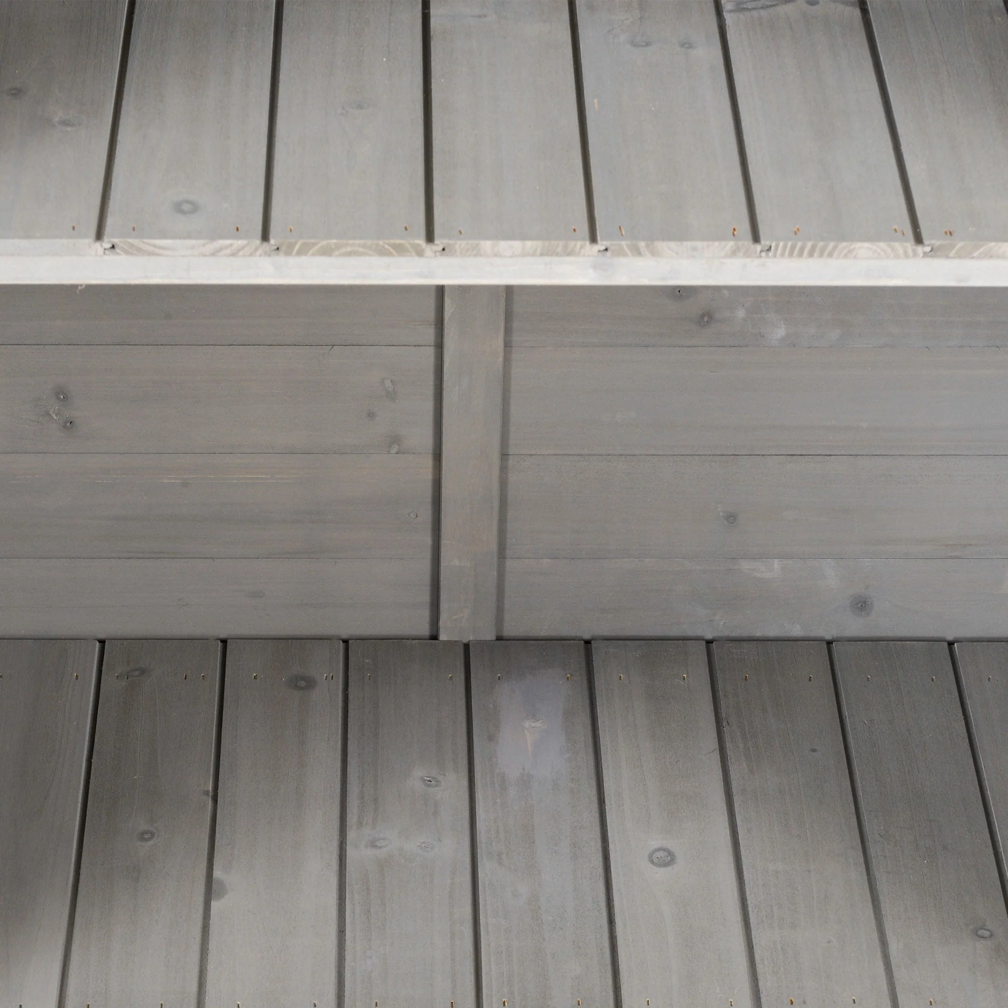 Slatted 96cm Double Door Pent Garden Store Fir Wood Grey by Steadfast - Image 7