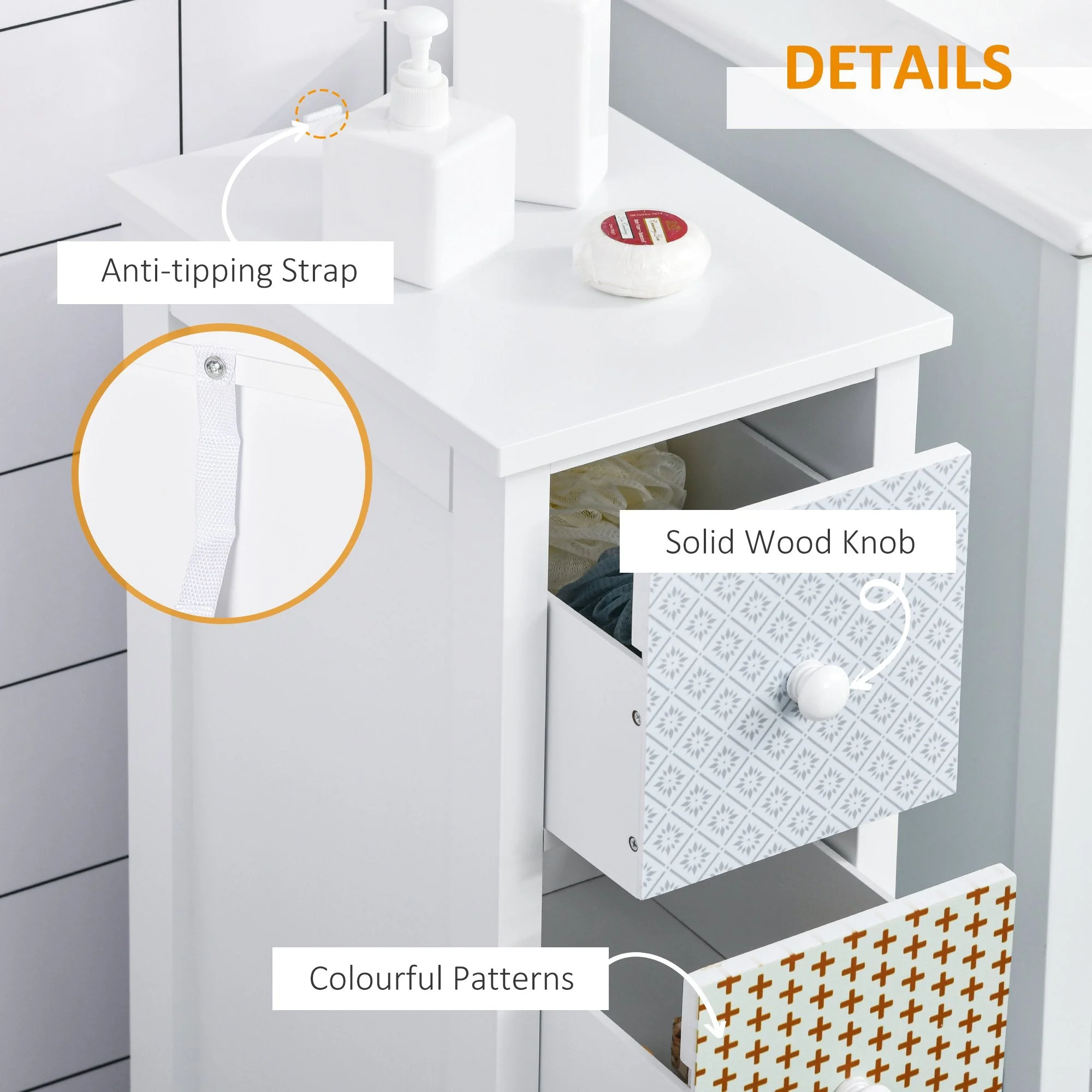 Slim Four-Drawer Cabinet - Image 5