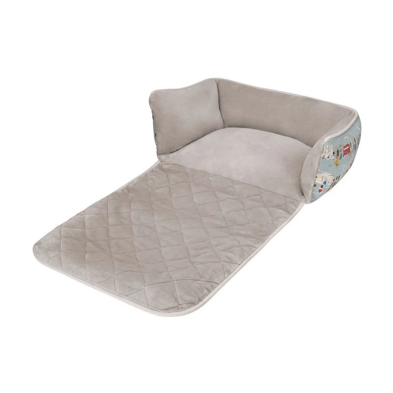 Small Dog Bed Blue Cotton 46cm by Cath Kidston - Image 2