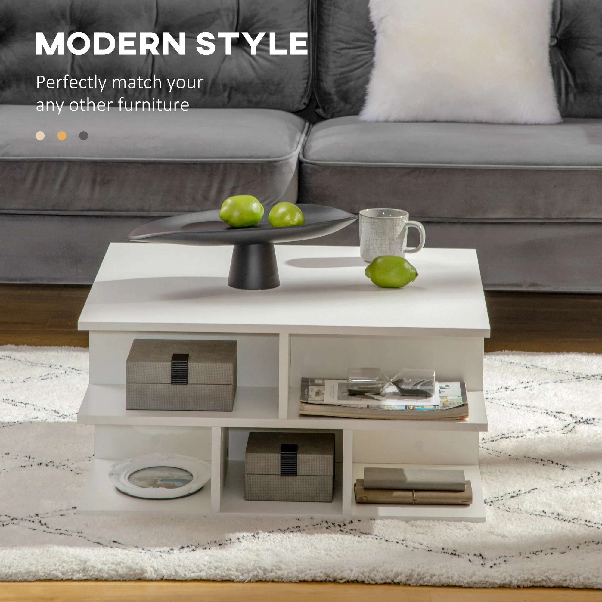 Square Coffee Tables for Living Room - Image 4