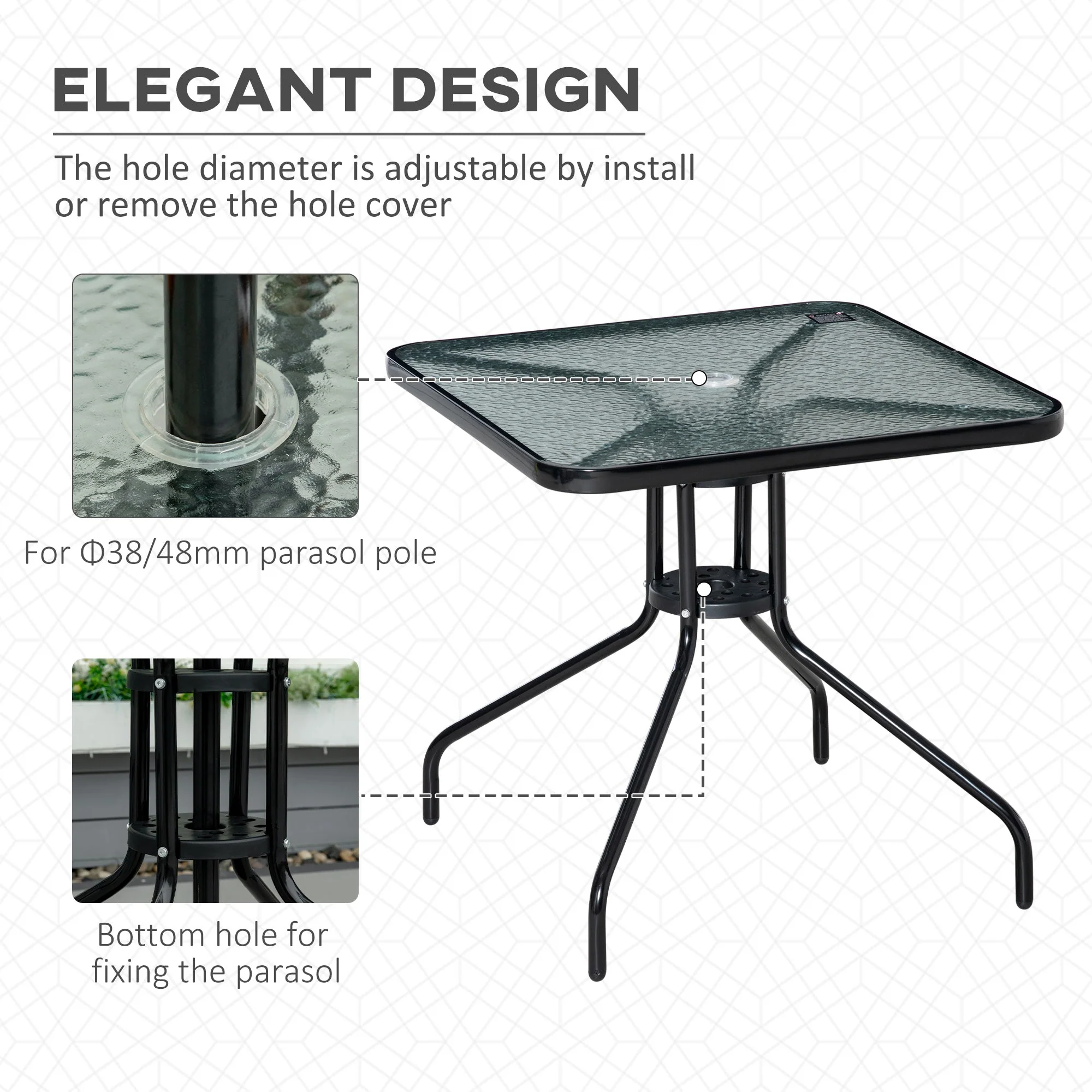 Square Patio Table - Image 4