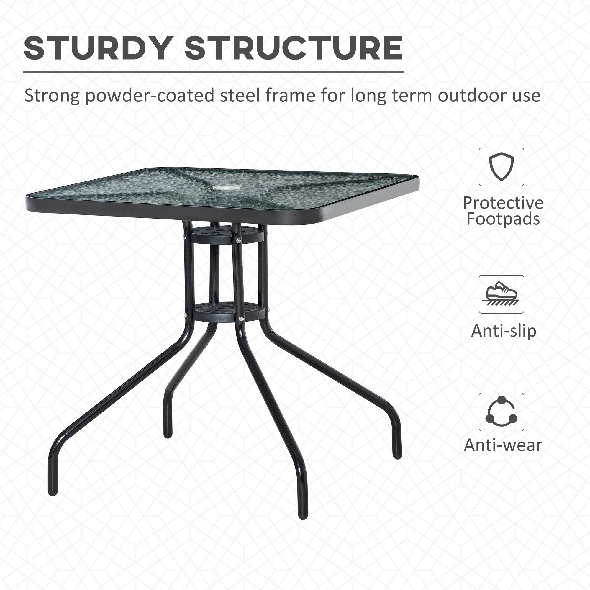 Square Patio Table - Image 6