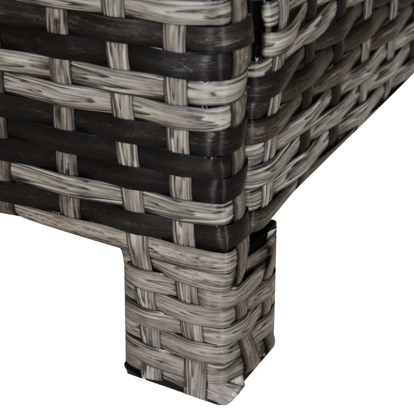 Square PE Rattan Garden Table - Image 9
