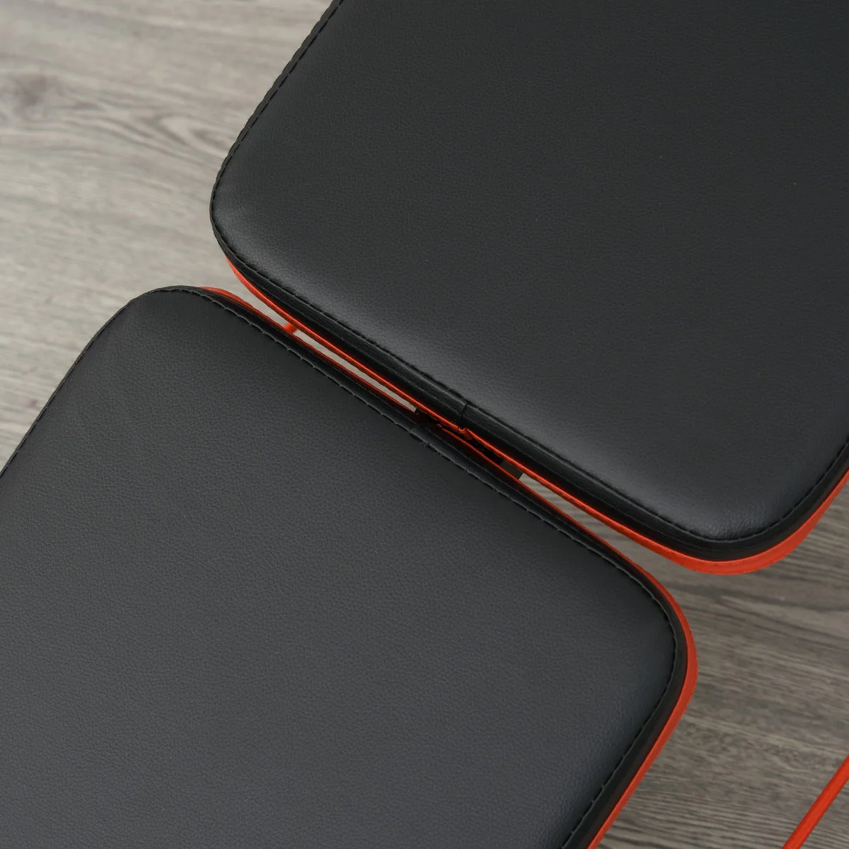 Steel Foldable Home Core Workout Bench Red/Black - Image 9
