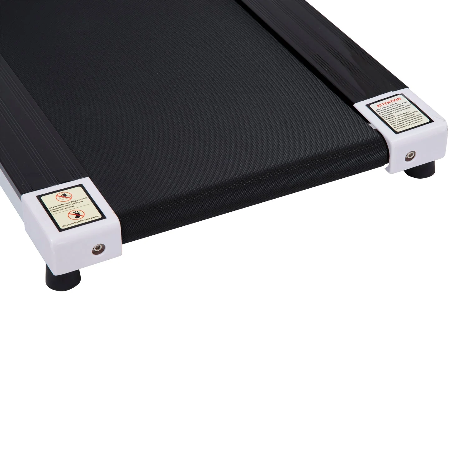 Steel Folding Motorized Home Treadmill w/ LCD Monitor White - Image 7