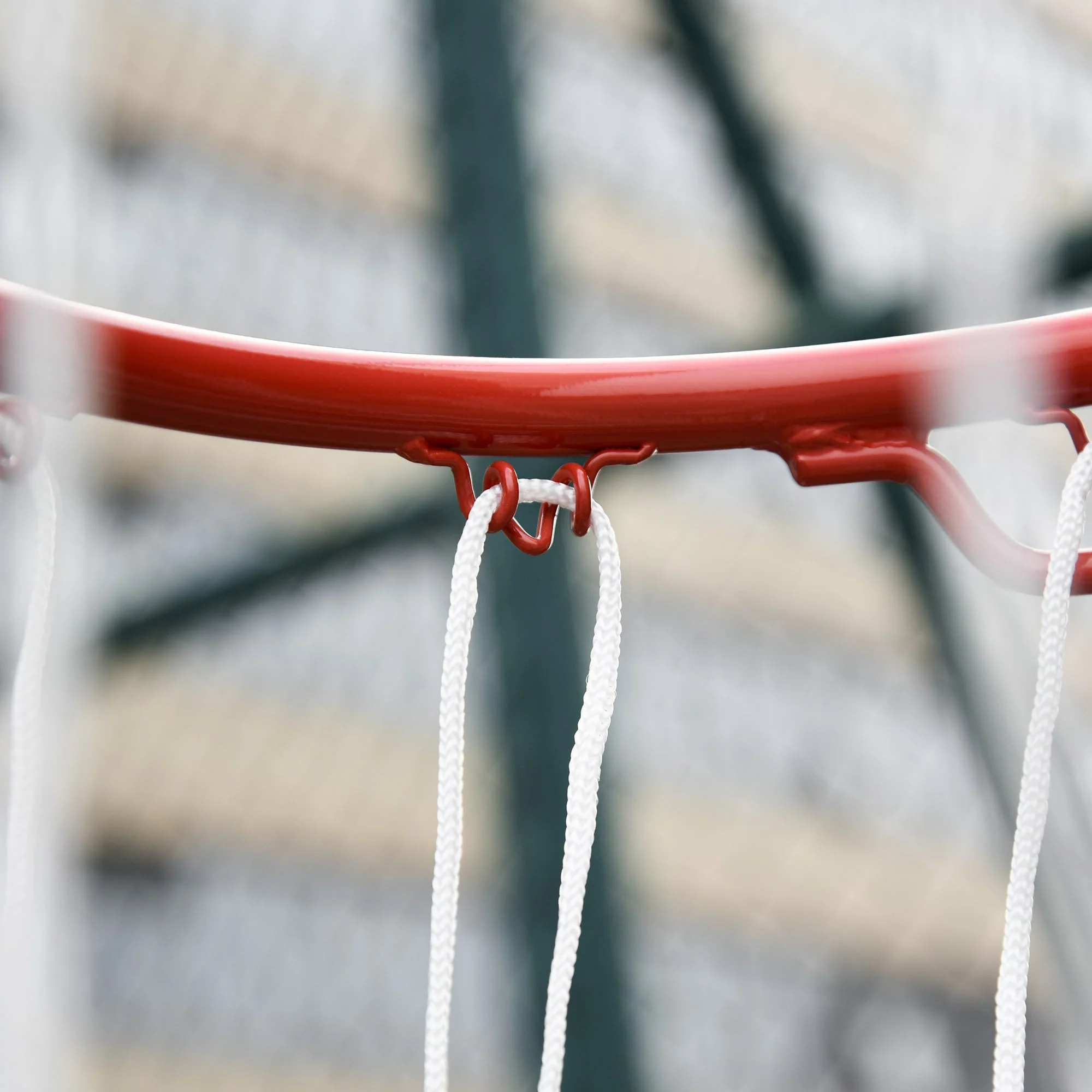 Steel Frame Adjustable Basketball Hoop Stand Black/Red - Image 9
