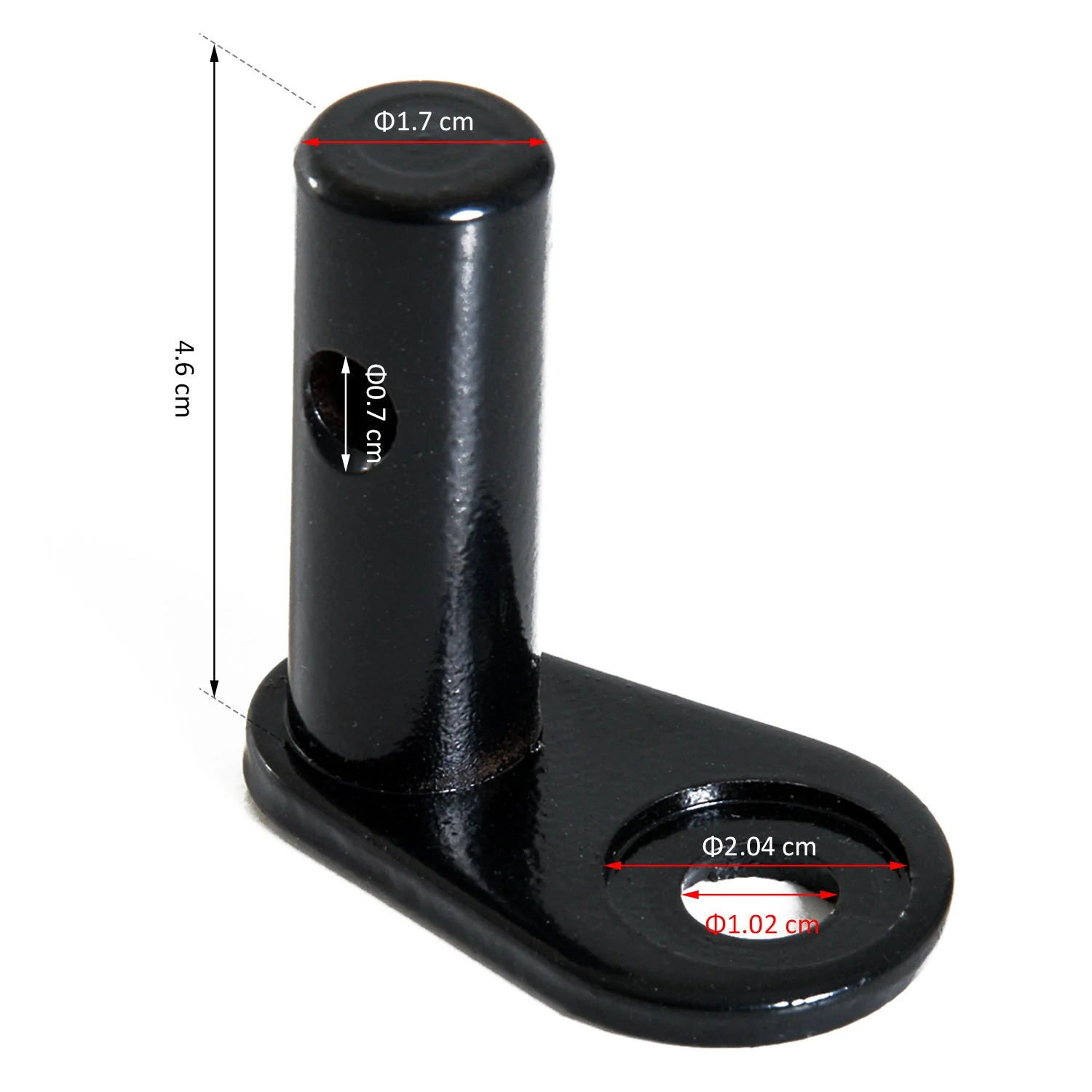 Steel Universal Bike Trailer Hitch Coupler Black - Image 2