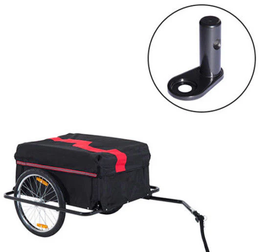 Steel Universal Bike Trailer Hitch Coupler Black - Image 6