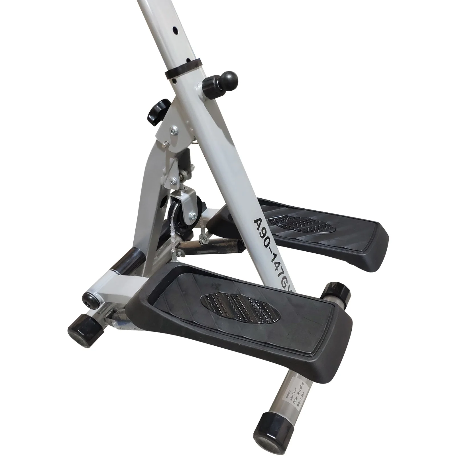 Stepper w/ Handle Hand Grip Workout Fitness Machine For Fitness Aerobic Exercise Home Gym Grey - Image 7