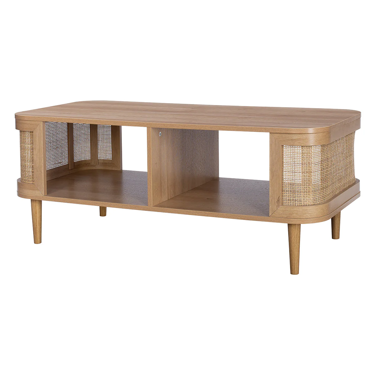 Stockholm Coffee Table Beige 2 Shelves - Image 2