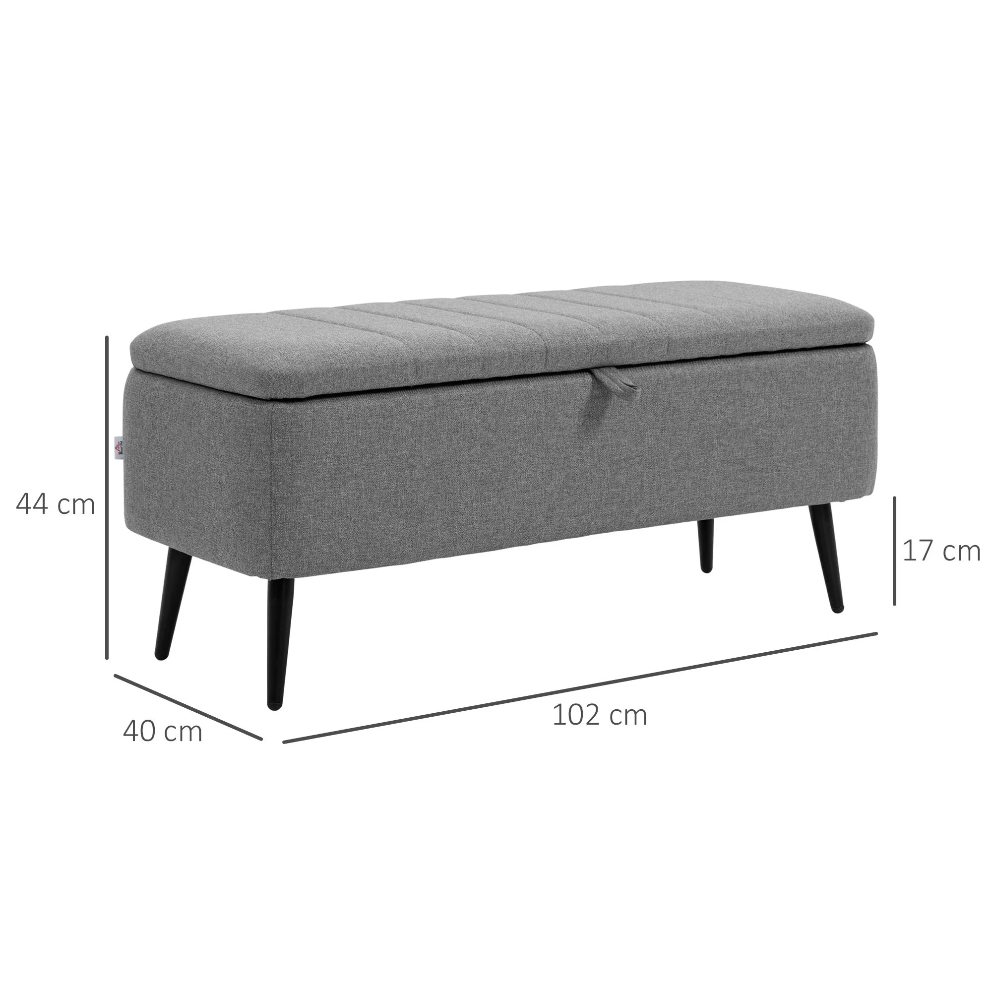Storage Ottoman with Flip Top - Image 2