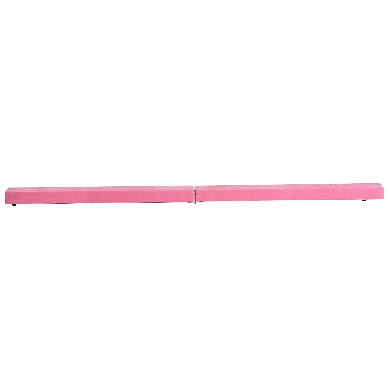 Suede Upholstered Wooden Folding Balance Beam Trainer Pink - Image 8