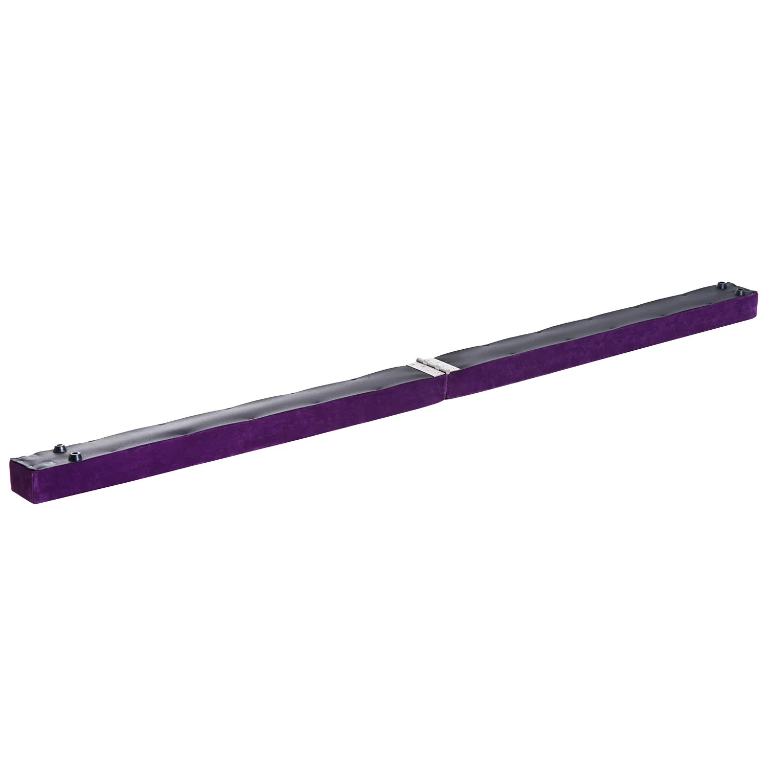 Suede Upholstered Wooden Folding Balance Beam Trainer Purple - Image 5