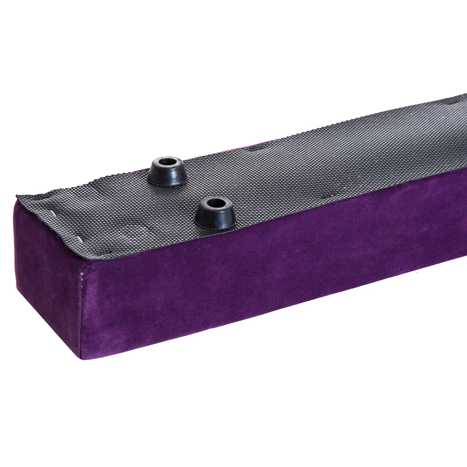 Suede Upholstered Wooden Folding Balance Beam Trainer Purple - Image 7