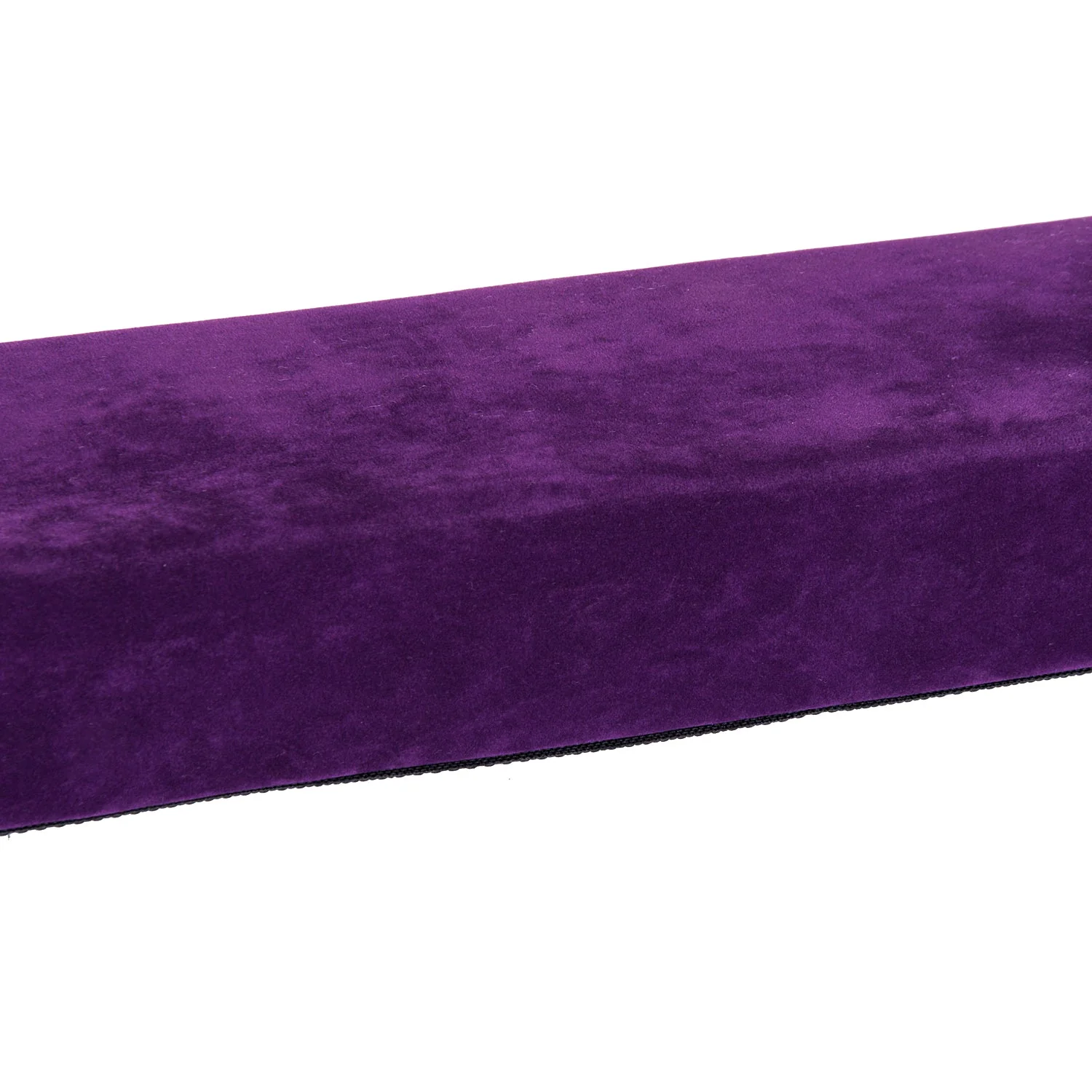 Suede Upholstered Wooden Folding Balance Beam Trainer Purple - Image 8
