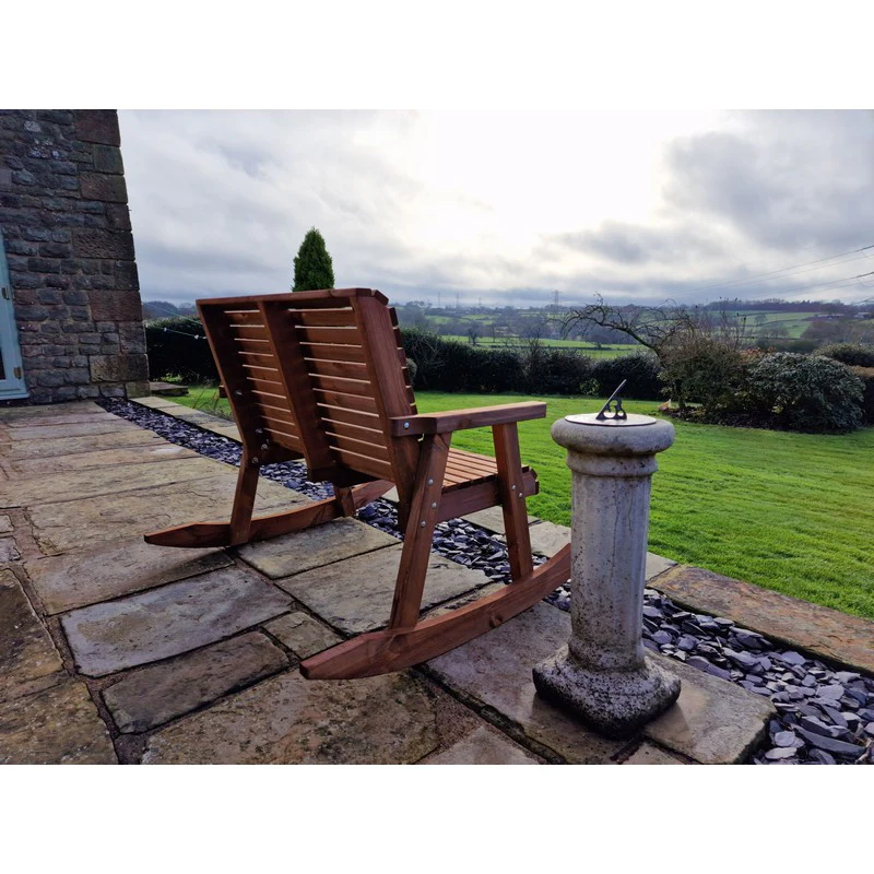 Swedish Redwood Garden Bench by Churnet Valley - 2 Seat - Image 4