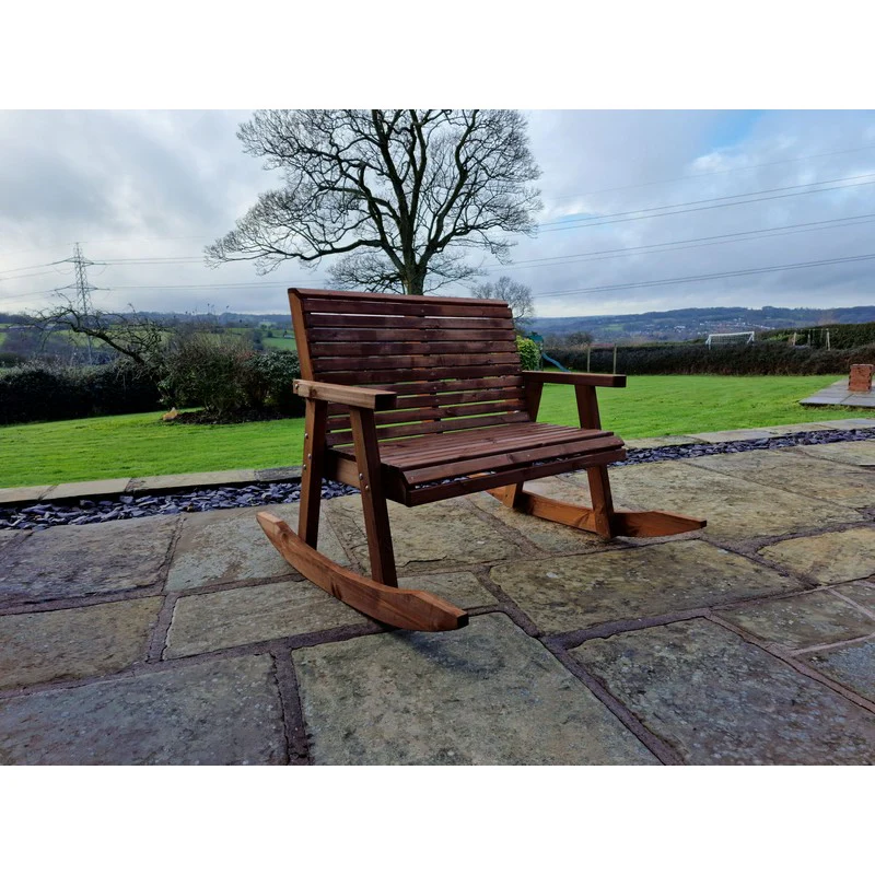 Swedish Redwood Garden Bench by Churnet Valley - 2 Seat - Image 5