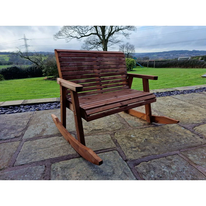 Swedish Redwood Garden Bench by Churnet Valley - 2 Seat - Image 6