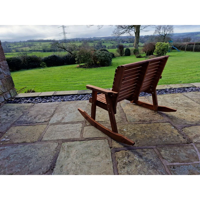 Swedish Redwood Garden Bench by Churnet Valley - 2 Seat - Image 9
