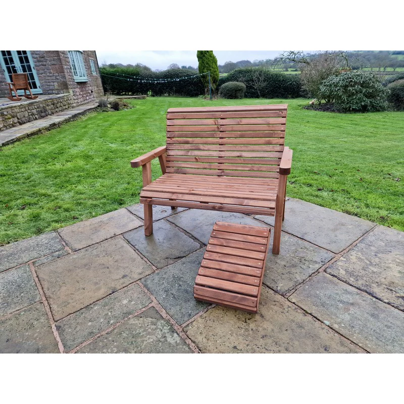 Swedish Redwood Garden Bench by Churnet Valley - 2 Seats - Image 5