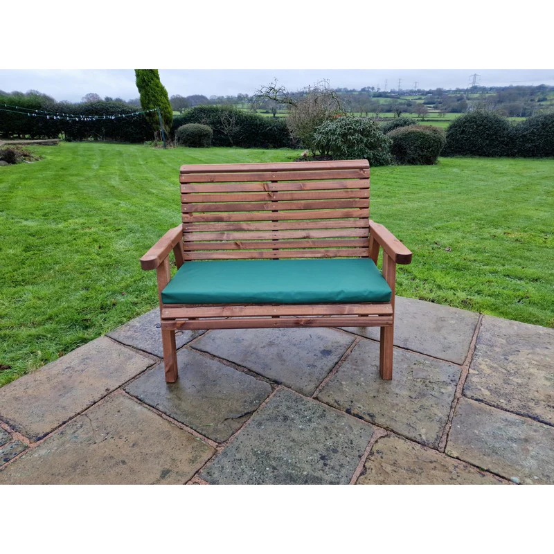 Swedish Redwood Garden Bench by Churnet Valley - 2 Seats - Image 9