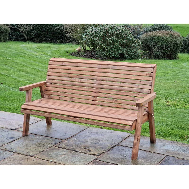 Swedish Redwood Garden Bench by Churnet Valley - 3 Seats - Image 9