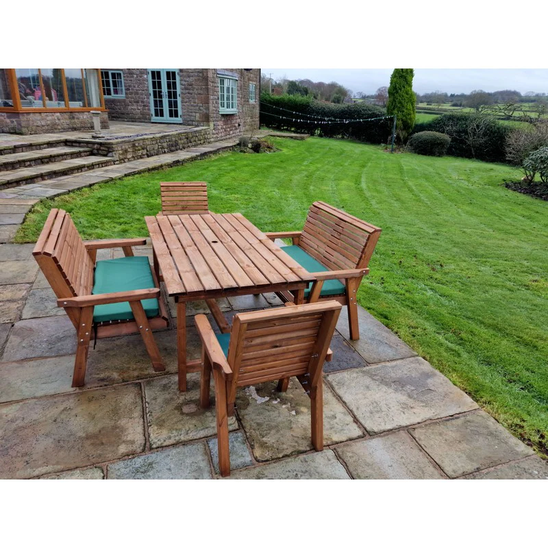 Swedish Redwood Garden Furniture Set by Churnet Valley - 4 Seat - Image 5