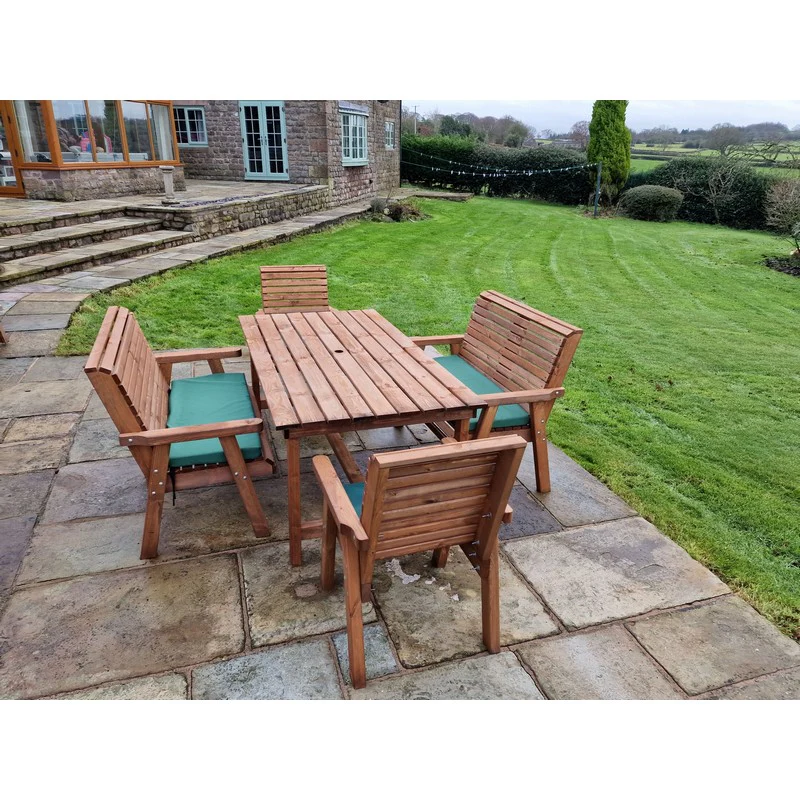 Swedish Redwood Garden Furniture Set by Churnet Valley - 4 Seat - Image 6
