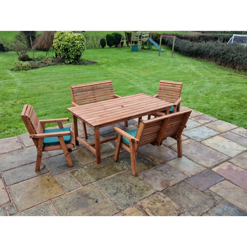 Swedish Redwood Garden Furniture Set by Churnet Valley - 4 Seat - Image 8