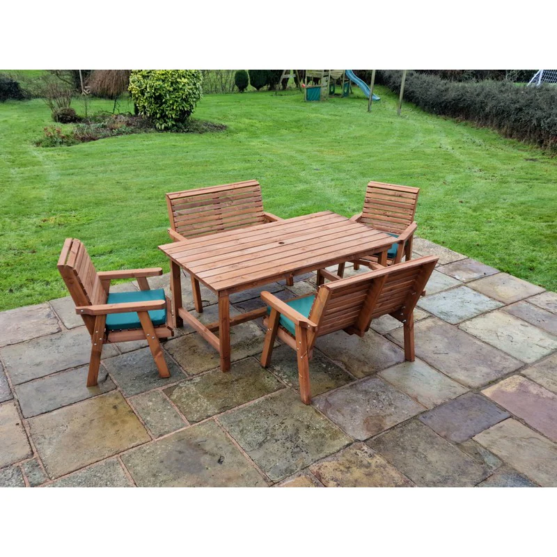 Swedish Redwood Garden Furniture Set by Churnet Valley - 4 Seat - Image 9