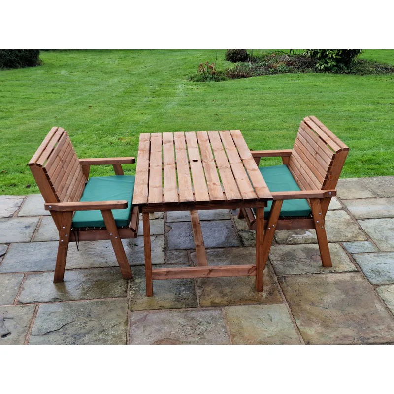 Swedish Redwood Garden Furniture Set by Churnet Valley - 4 Seat - Image 4