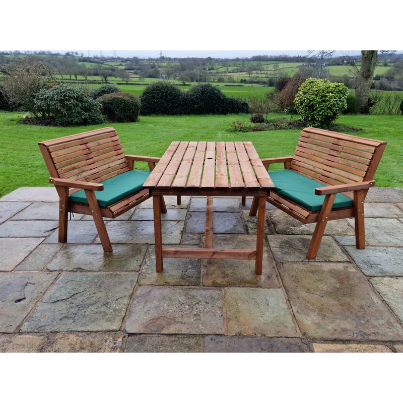 Swedish Redwood Garden Furniture Set by Churnet Valley - 4 Seat - Image 5